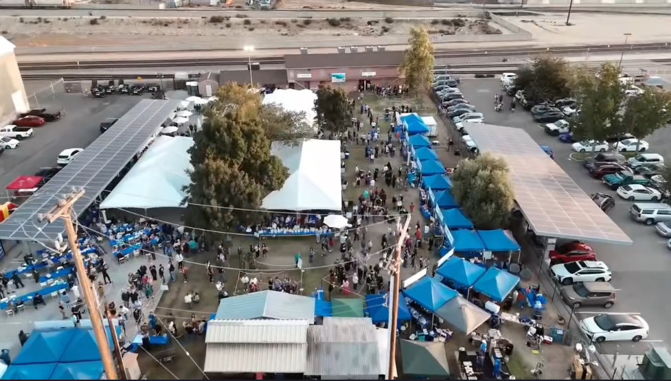 Aerial View of the Festival