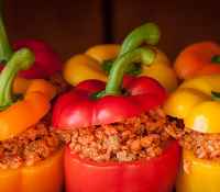 Gemista, stuffed bell peppers