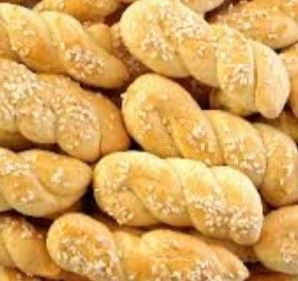 Koulourakia, twisted shortbread cookies